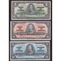 1937 Canada Banknote set $1 $2 $5 $10 $20   5-notes  VF or better K/M5622822