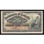 1900 Canada 25 Cent banknote Boville VF+