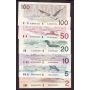 1986-1991 Canada Bird series set $2 $5 $10 $20 $50 $100 6-notes CH AU/UNC