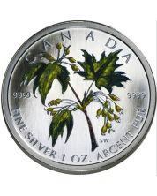 2003 Canada $5 1 oz Coloured Silver Maple Leaf 99.99% pure