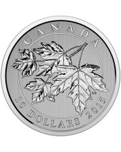 2015 Canada $10 Fine Silver coin - Maple Leaf