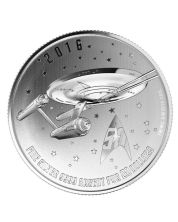 2016 Canada $20  - Star Trek Enterprise 9999 Pure Silver Coin