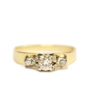 CAVELTI 18K gold and platinum 0.40ct tcw Diamond ring 