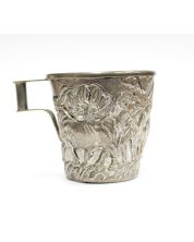 Greece .900 Silver cup Vapheio model Oxen/Bulls Man & Trees 