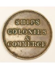 PEI Canada Ships colonies & Commerce Half Penny token 