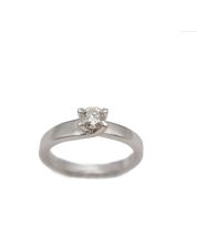 14 Karat White Gold Ladies 0.25 Carat Diamond Ring