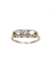 14K Yellow Gold Diamond Ladies Ring .75 ct tcw