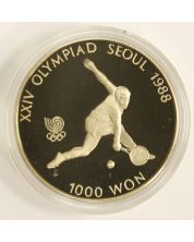 1988 Korea Seoul Olympics 1000 Won Tennis coin 