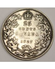 1927 Canada 25 Cents A/VF