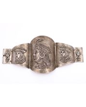 Industria Peruana large .900 silver bracelet Peru