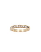 14 Karat Yellow Gold Ladies 0.25 Carat Diamond Ring 