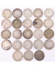 Canada 10 cents 1910 1911 3x1912 6x1913 1914 4x1915 7x1916 23-coins AG-VG