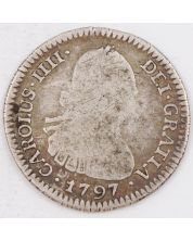 1797 Bolivia 1 Real silver coin Potosi PP KM-70 circulated