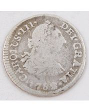 1783/82 Bolivia 1/2 Real silver coin PTS PR KM-51 circulated