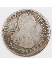 1798 Bolivia 1 Real silver coin POTOSI PP KM-69 circulated