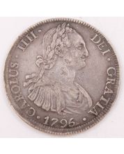 1795 Bolivia 8 Reales silver coin PR Potosi KM#73 EF