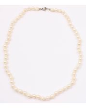 Cultured Pearl necklace 62 x good colour 5.4-5.9mm 10K wg clasp  