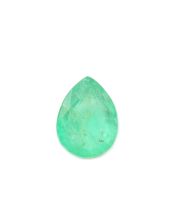 2.93ct Emerald Pear Cut 11mm x 8.40mm x 5.47mm light colour