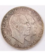 1975 Norway 25 kroner silver coin Liberation 12th May 1945