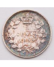 1899 Canada 5 cents EF+