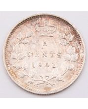 1901 Canada 5 cents EF/AU