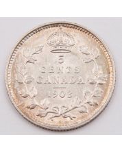 1903 Canada 5 cents EF+