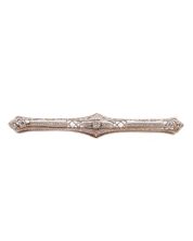 Diamond Brooch Edwardian design 14K yg & wg 