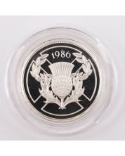 1986 Scotland XIII Commonwealth Games Two Pound Proof silver coin box & COA