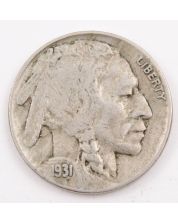 1931s Buffalo Nickel VF+