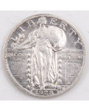 1928s Standing Liberty Quarter Dollar a/EF