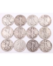 Walking Liberty Half Dollars 17os 18 18d 20d 23s 27s 28s 29d 3x29s 33s 