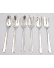 6x Gorham Calais Sterling silver Salad or Desert Forks 