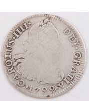 1792 Peru 2 Reales silver coin 6.03 grams