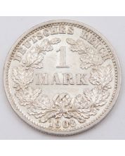 1908 D Germany 1 Mark silver coin Choice AU