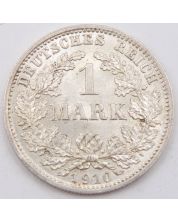 1910 D Germany 1 Mark silver coin Choice AU/UNC