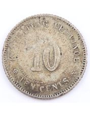 1922 China Kwangtung 10 cents LM-153 K-732 circulated