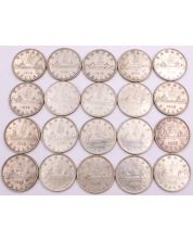 20x Canada 1936 silver dollars 20-coins VF or better