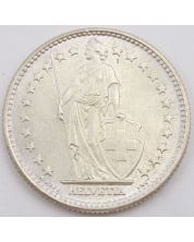 1965 Switzerland 2 Franc silver coin Choice Uncirculated