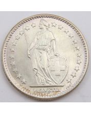 1965 Switzerland 2 Franc silver coin Choice Uncirculated