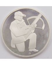 1981 Ridggenberg Switzerland silver Crossbow Medallic coin Cameo Gem Proof 