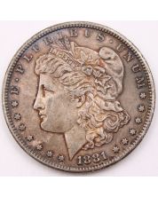 1881 S Morgan silver dollar nice AU