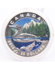 2016 Canada $20 Geometry In Art - The Loon 99.99% Fine Silver Coin