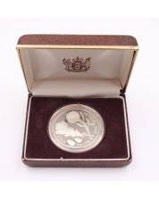 1981 New Zealand $1 silver coin English Oak original case P50a Choice Proof