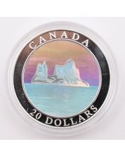 2004 Canada $20 Icebergs - Natural wonders Pure Silver Coin