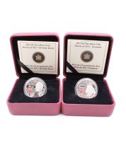 2x 2012 $4 Fine Silver Coin Heroes of 1812 - Sir Isaac Brock - Tecumseh