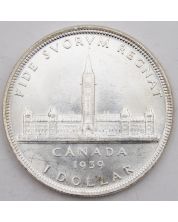 1939 Canada silver dollar very nice Choice Uncirculated+