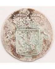 1792 Netherlands 2 Stuivers Gelderland silver coin