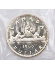 1960 Canada silver dollar Choice Prooflike