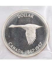 1967 Canada silver dollar Choice Prooflike