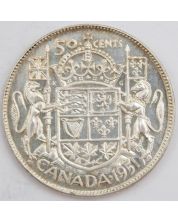 1951 Canada 50 cents Choice AU/UNC